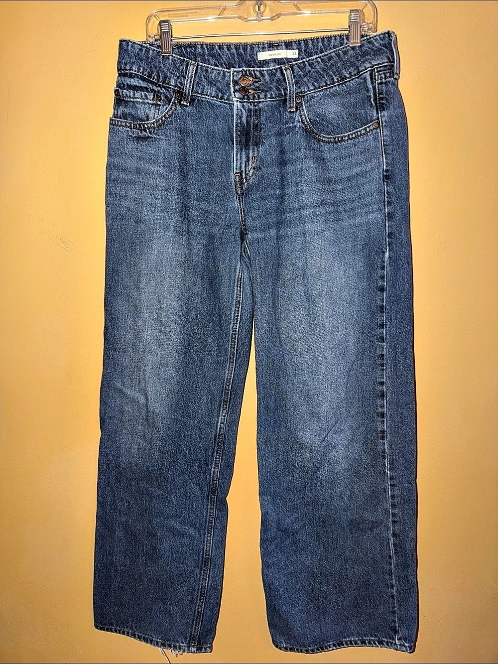 Levi's Superlow Low Rise Relaxed Jeans Waist 31 in Blue